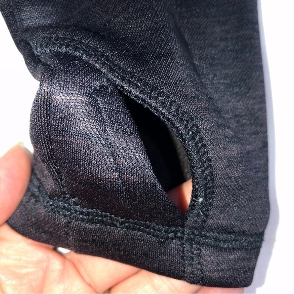 Umbro Womens Funnel Neck Side Zip Fleece Lined Sweatshirt L Thumb Holes Black - Picture 5 of 10